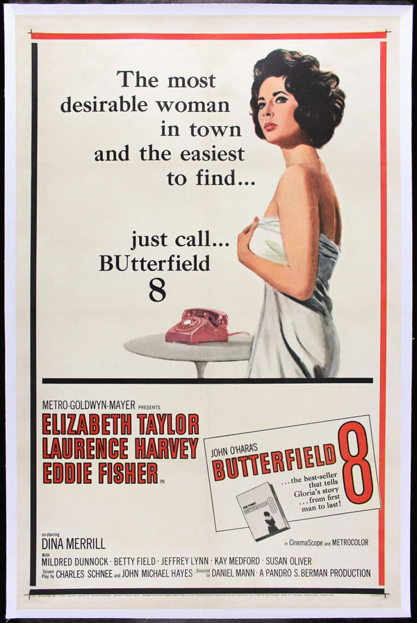 Original BUtterfield 8 movie poster