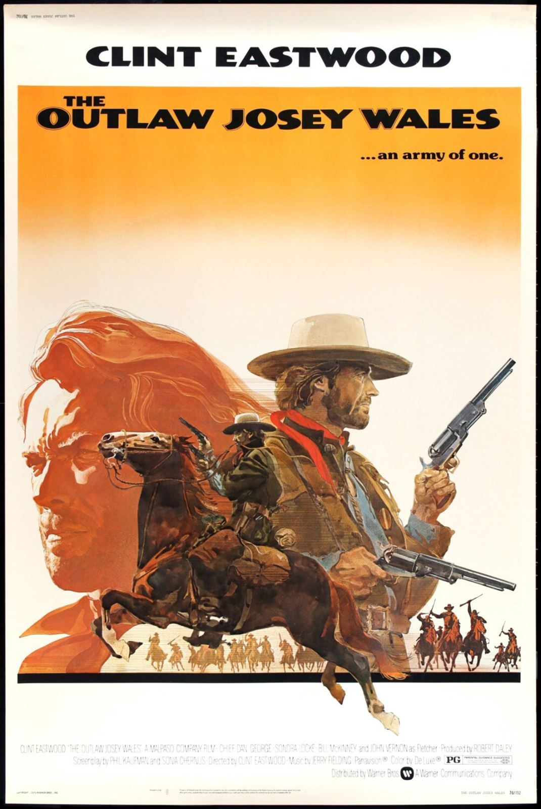 Original The Outlaw Josey Wales movie poster