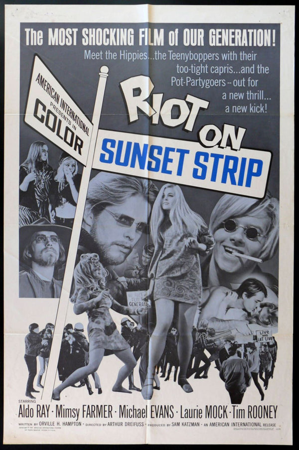 Original Riot on Sunset Strip movie poster