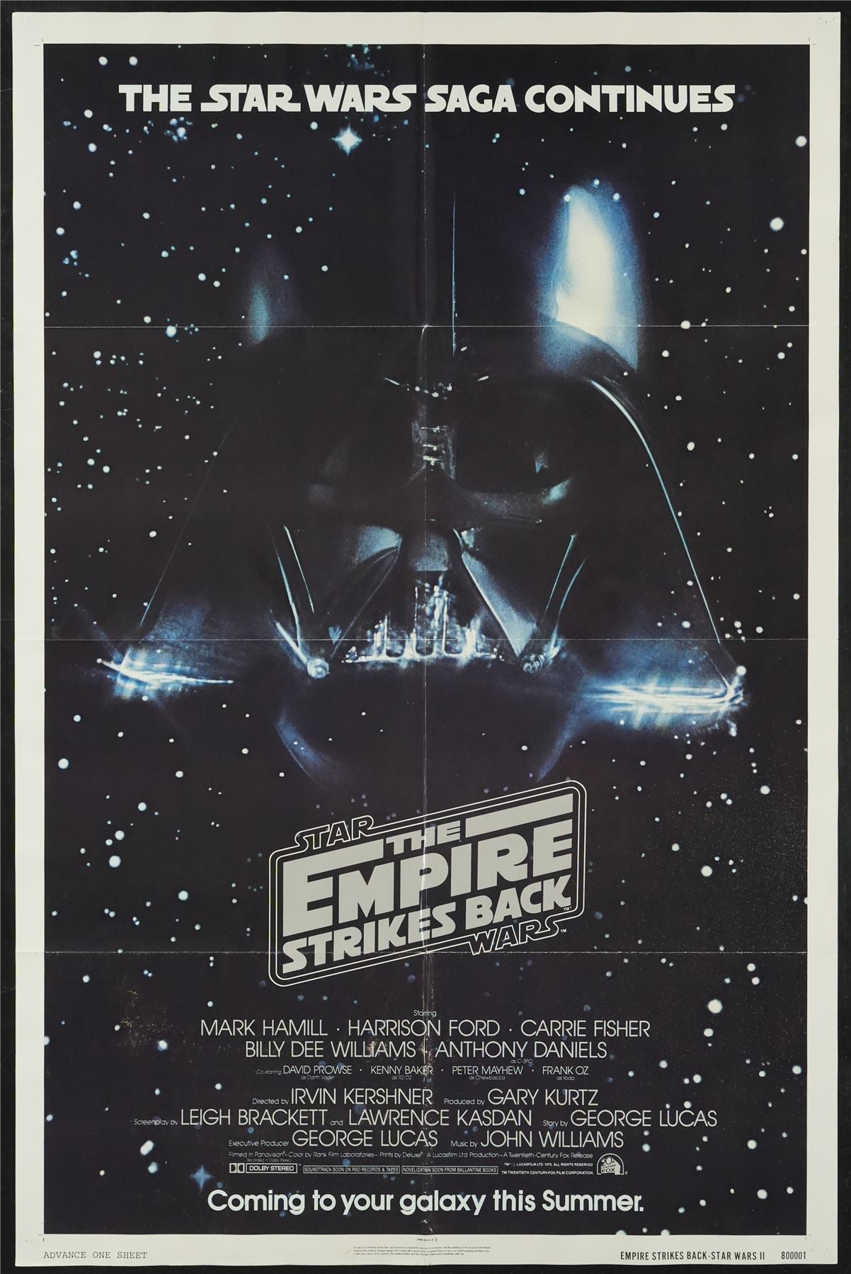 Original Star Wars: The Empire Strikes Back movie poster