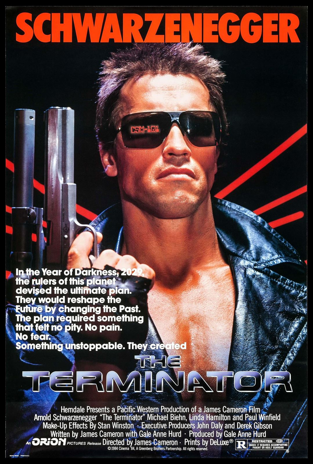 Original The Terminator movie poster