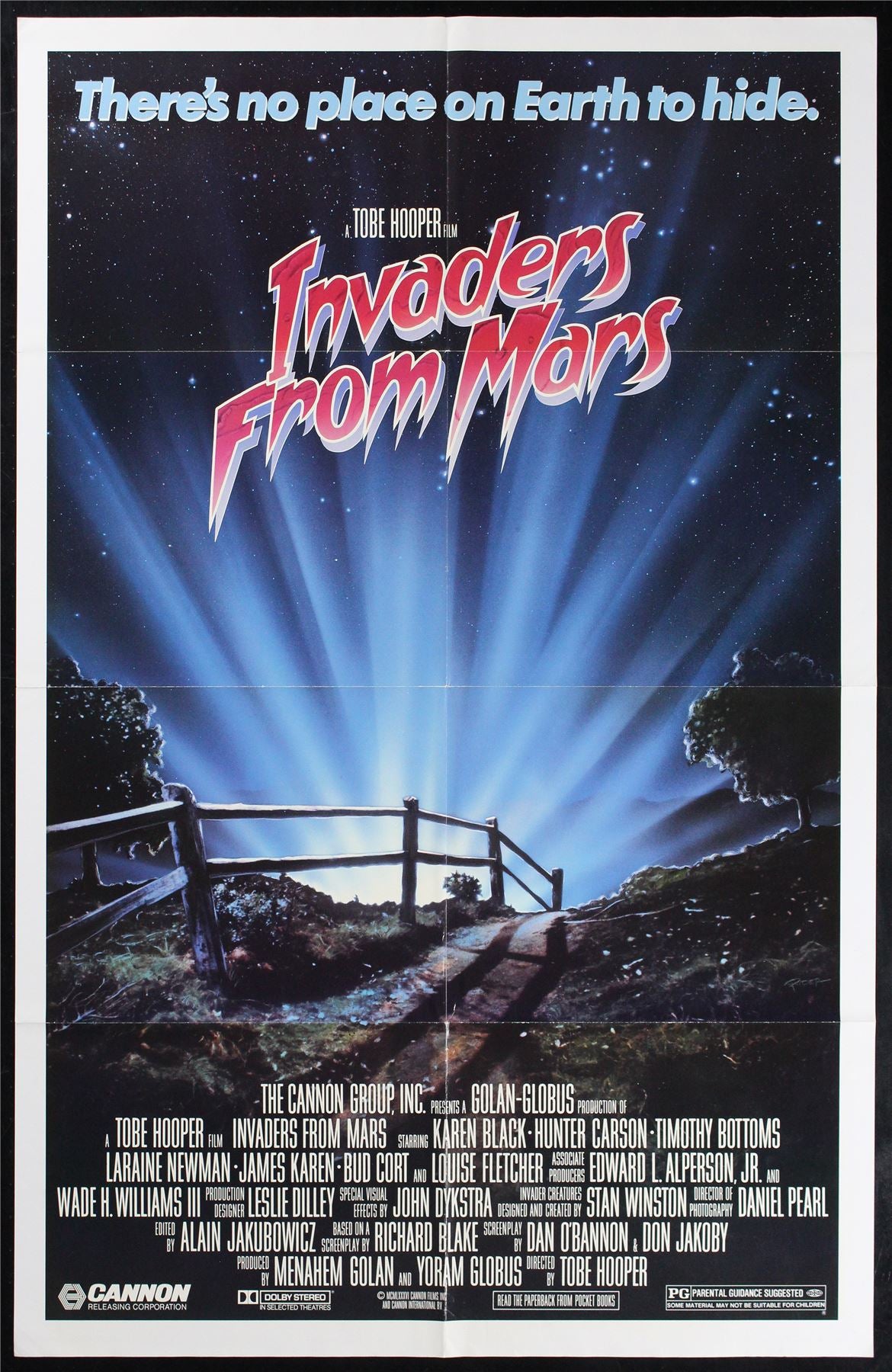 Original Invaders from Mars movie poster