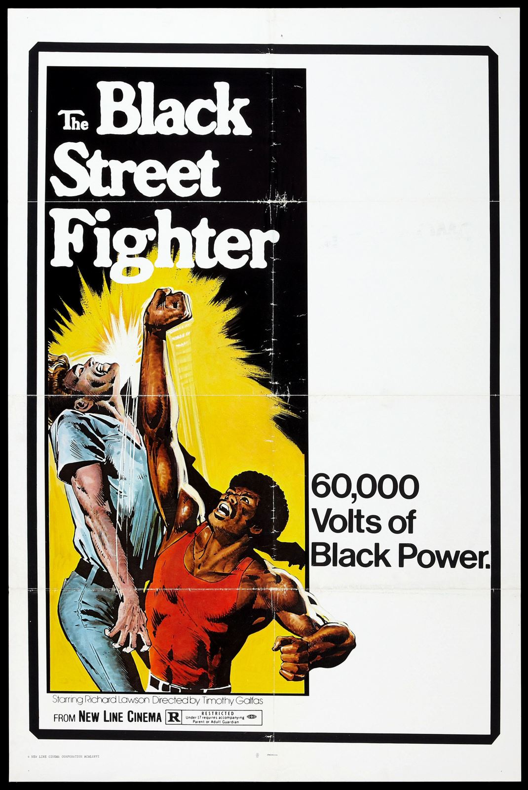 Original The Black Street Fighter movie poster