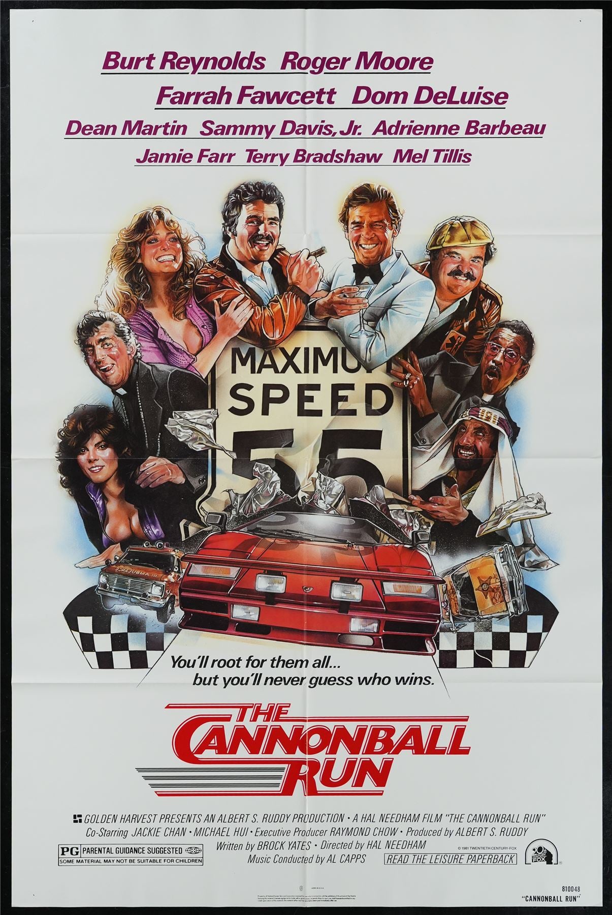 Original The Cannonball Run movie poster