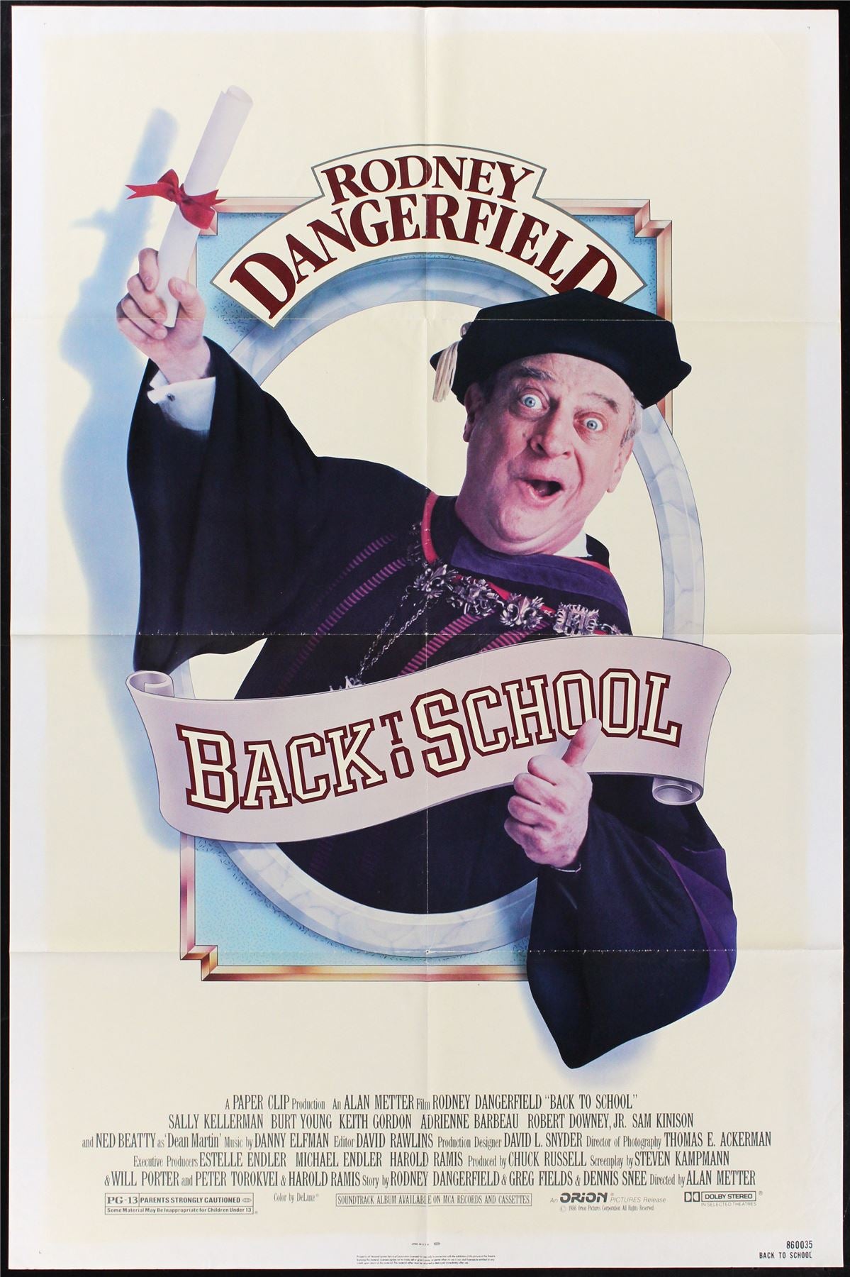 Original Back to School movie poster