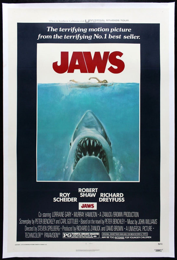 Original Jaws movie poster