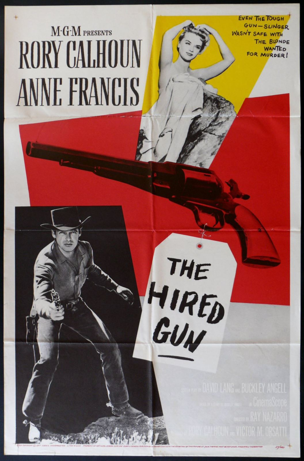 Original The Hired Gun movie poster