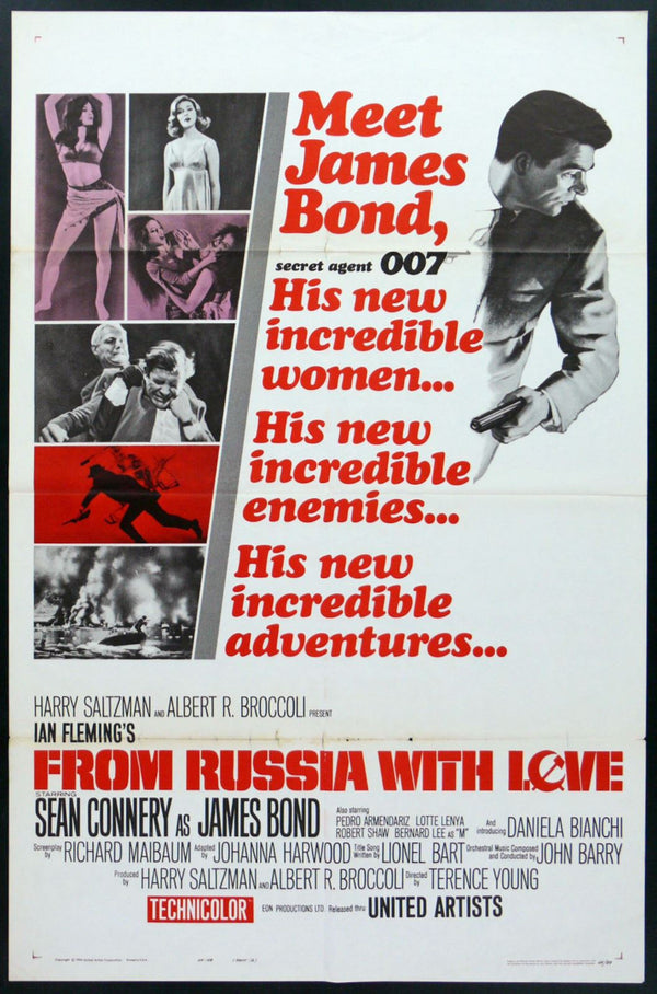 Original From Russia with Love movie poster