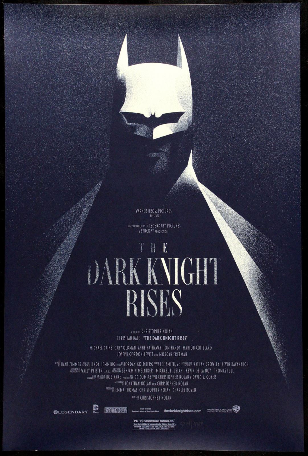 Original The Dark Knight Rises movie poster