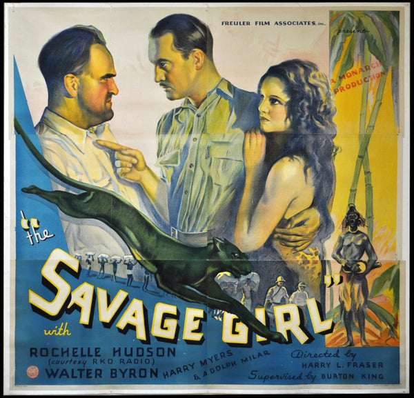 Original The Savage Girl movie poster