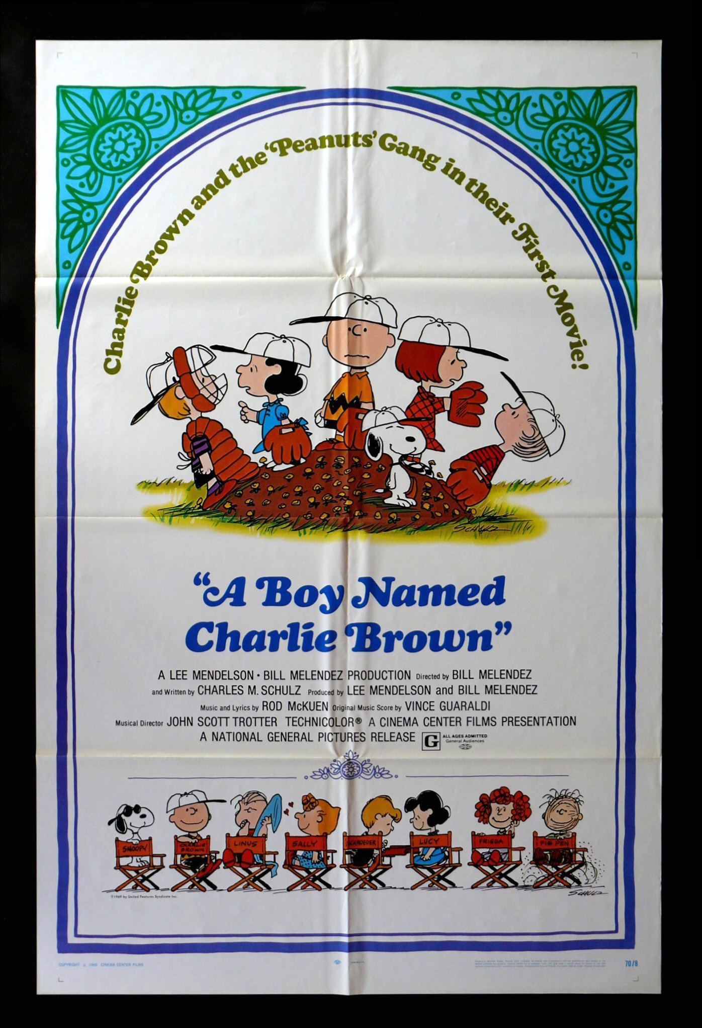 BOY NAMED CHARLIE BROWN * CINEMASTERPIECES ORIG MOVIE POSTER PEANUTS 